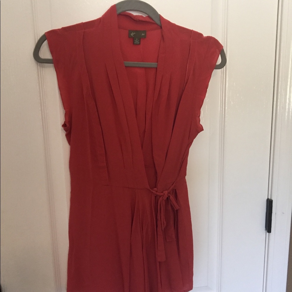 Anthropology silk wrap blouse by Fei